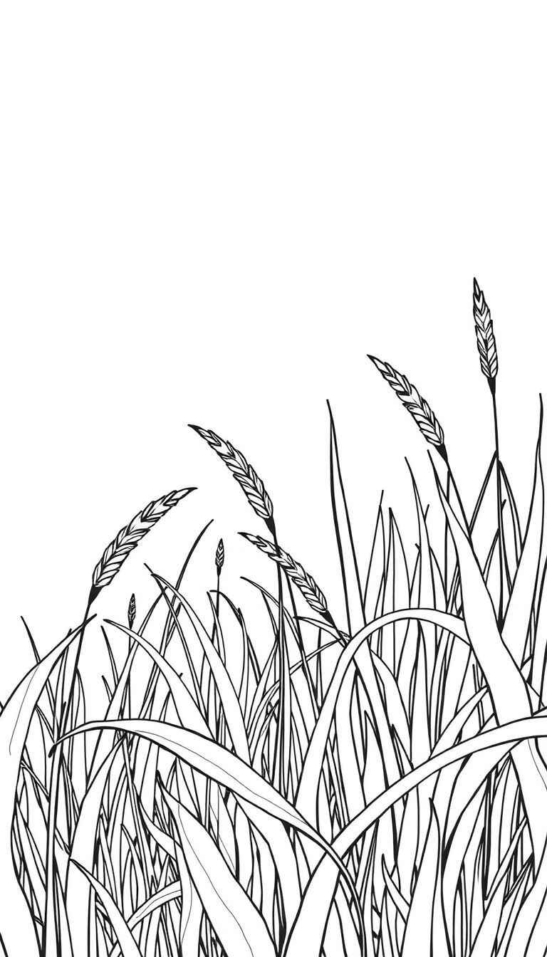 Desenho de Grama Desenho Colorir Imprimir 13