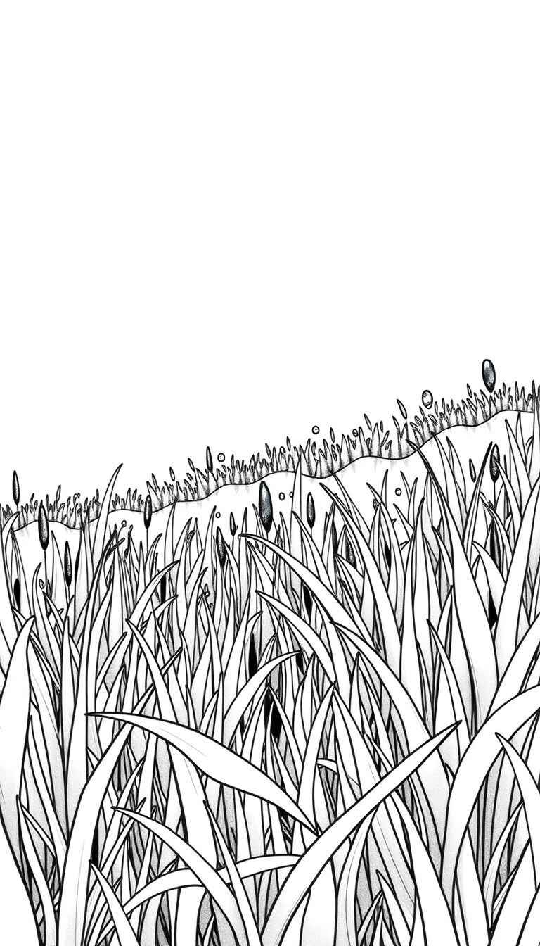 Desenho de Grama Desenho Colorir Imprimir 19