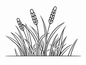 Desenho de Grama Desenho Colorir Imprimir 21