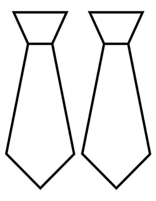 Desenho de Gravata Desenho Colorir Imprimir 01