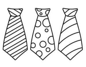 Desenho de Gravata Desenho Colorir Imprimir 02