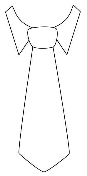 Desenho de Gravata Desenho Colorir Imprimir 03