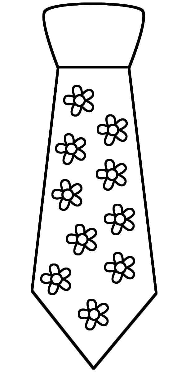 Desenho de Gravata Desenho Colorir Imprimir 08