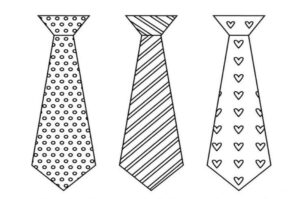 Desenho de Gravata Desenho Colorir Imprimir 09