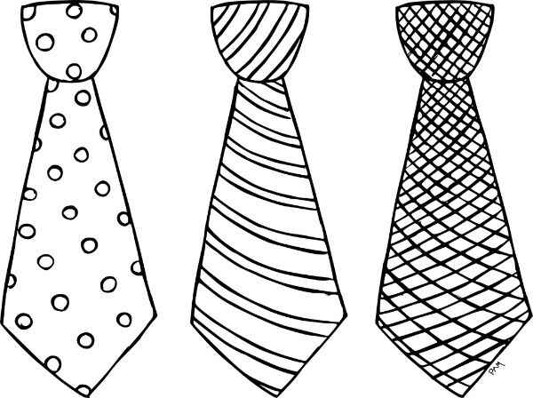 Desenho de Gravata Desenho Colorir Imprimir 12