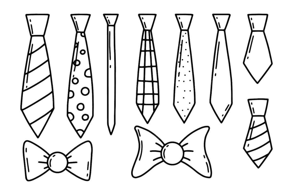 Desenho de Gravata Desenho Colorir Imprimir 21