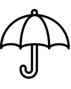 Desenho de Guarda Chuva Desenho Colorir Imprimir 09