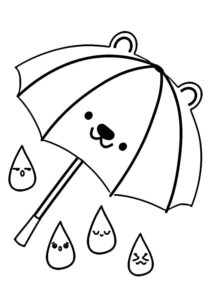 Desenho de Guarda Chuva Desenho Colorir Imprimir 10