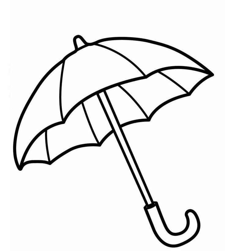 Desenho de Guarda Chuva Desenho Colorir Imprimir 11