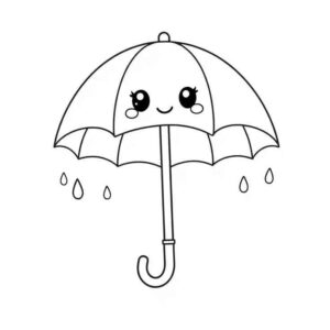 Desenho de Guarda Chuva Desenho Colorir Imprimir 13