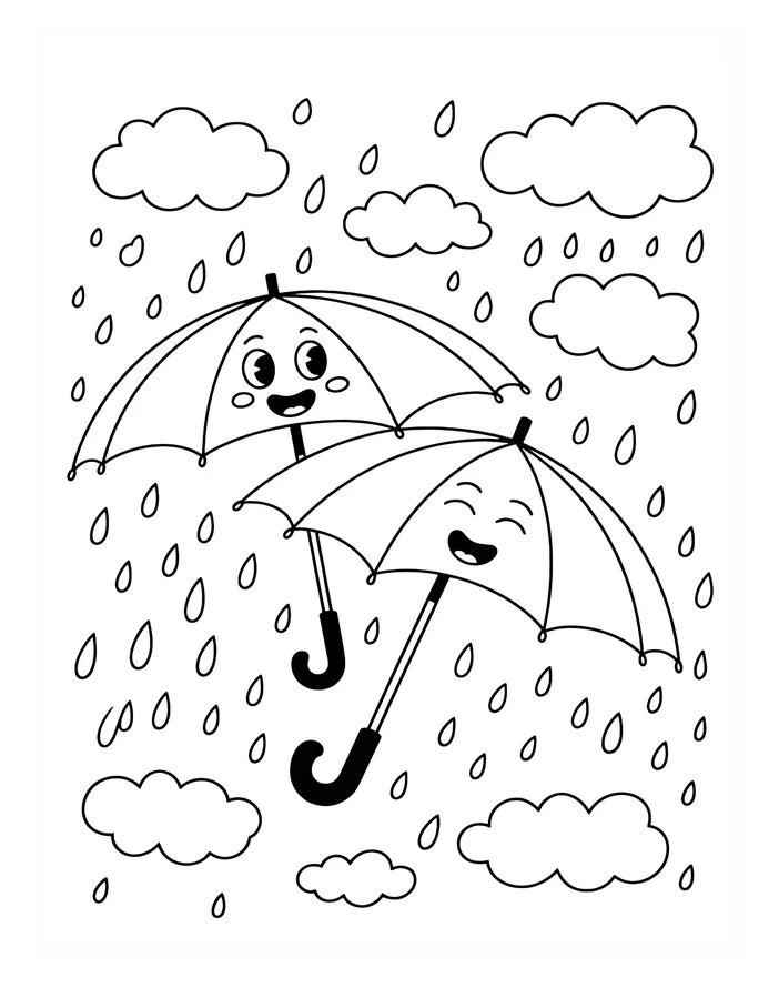 Desenho de Guarda Chuva Desenho Colorir Imprimir 14