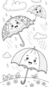Desenho de Guarda Chuva Desenho Colorir Imprimir 15