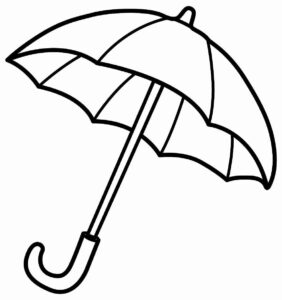 Desenho de Guarda Chuva Desenho Colorir Imprimir 16