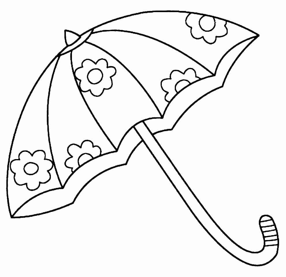 Desenho de Guarda Chuva Desenho Colorir Imprimir 17