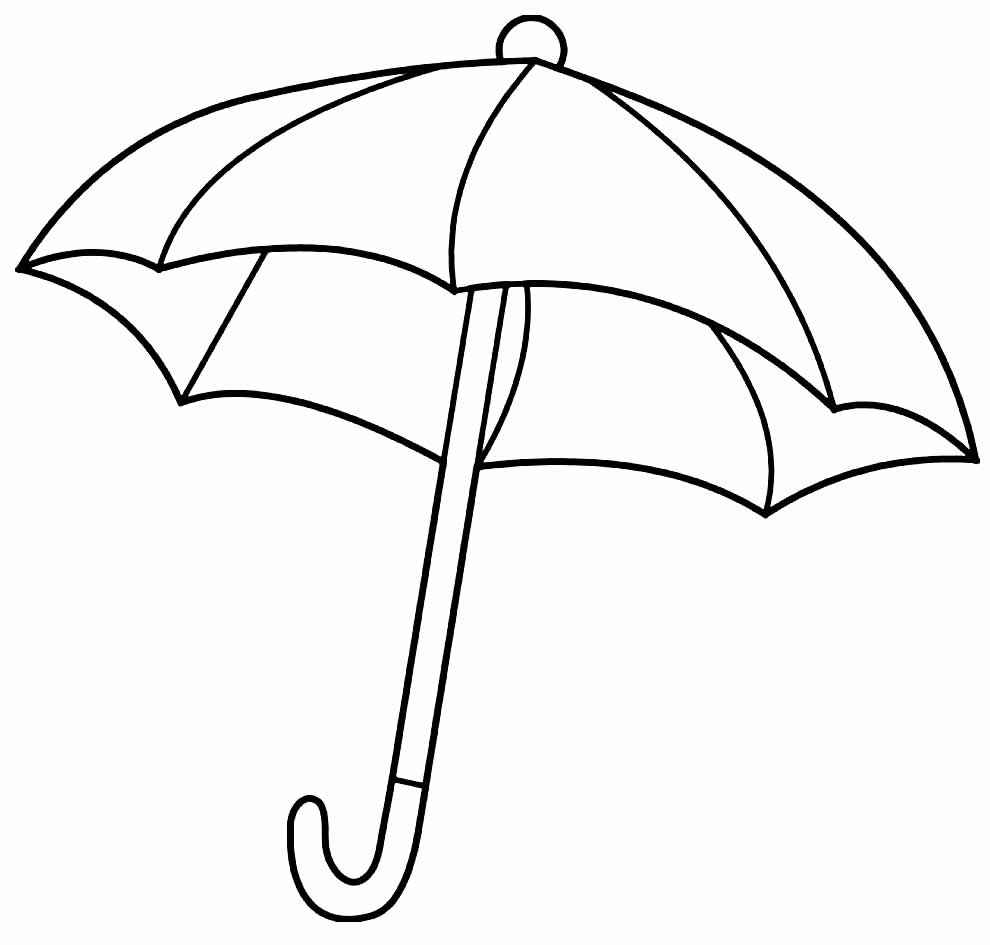 Desenho de Guarda Chuva Desenho Colorir Imprimir 18
