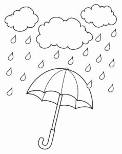 Desenho de Guarda Chuva Desenho Colorir Imprimir 19
