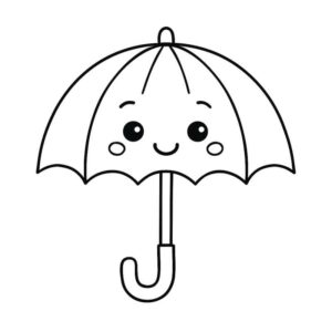 Desenho de Guarda Chuva Desenho Colorir Imprimir 26