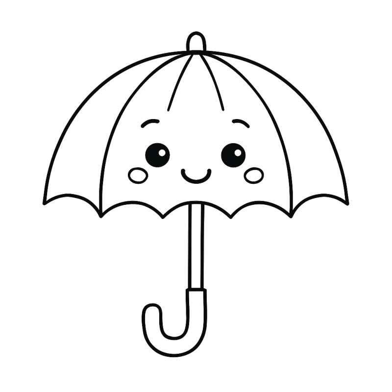 Desenho de Guarda Chuva Desenho Colorir Imprimir 26