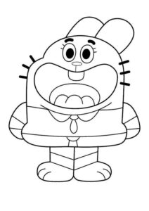 Desenho de Gumball Desenho Colorir Imprimir 12