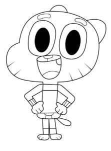 Desenho de Gumball Desenho Colorir Imprimir 16