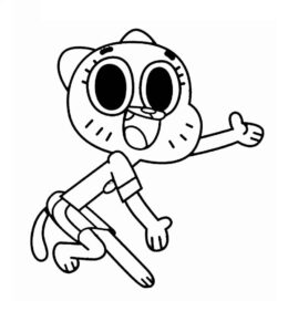 Desenho de Gumball Desenho Colorir Imprimir 19