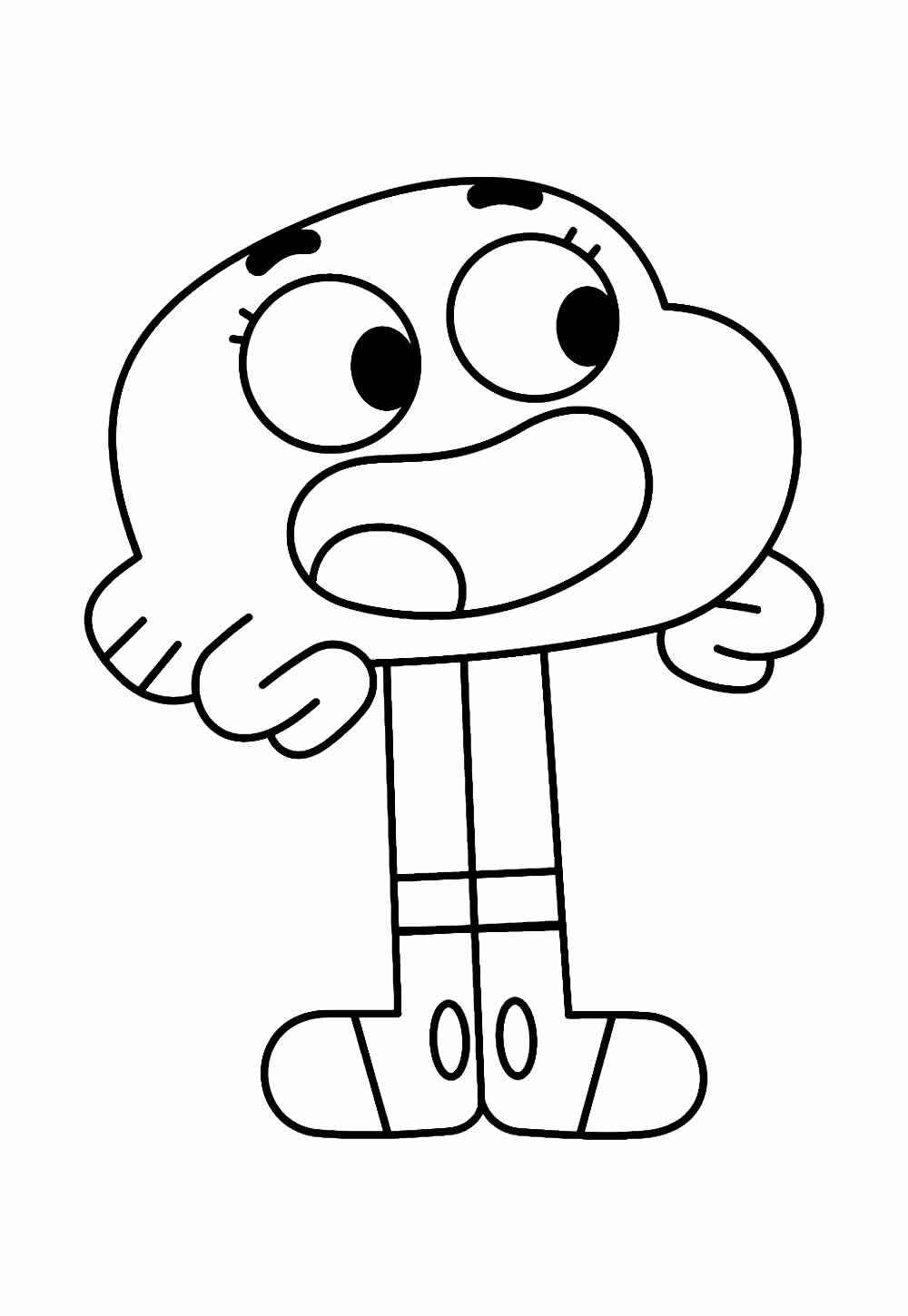 Desenho de Gumball Desenho Colorir Imprimir 22