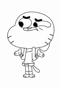Desenho de Gumball Desenho Colorir Imprimir 24