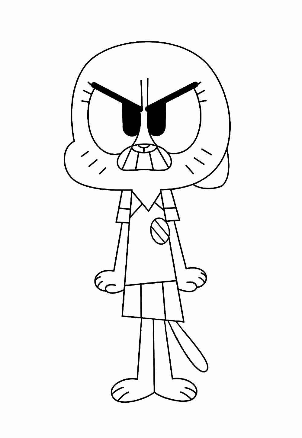 Desenho de Gumball Desenho Colorir Imprimir 25