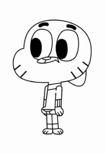 Desenho de Gumball Desenho Colorir Imprimir 27