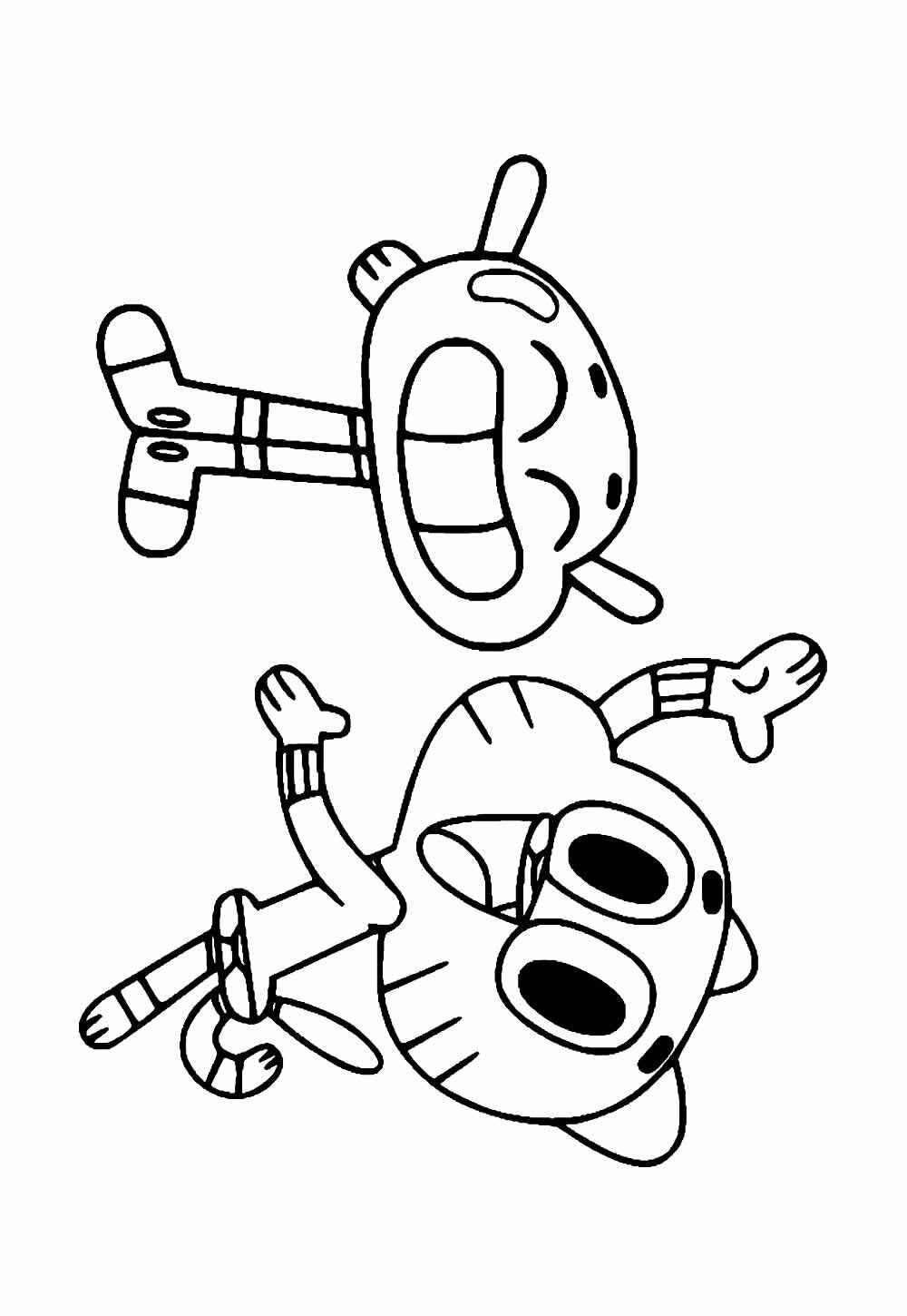 Desenho de Gumball Desenho Colorir Imprimir 29