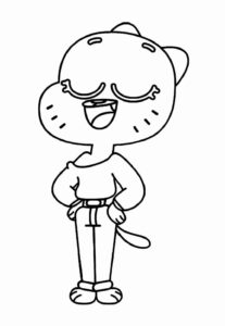 Desenho de Gumball Desenho Colorir Imprimir 32