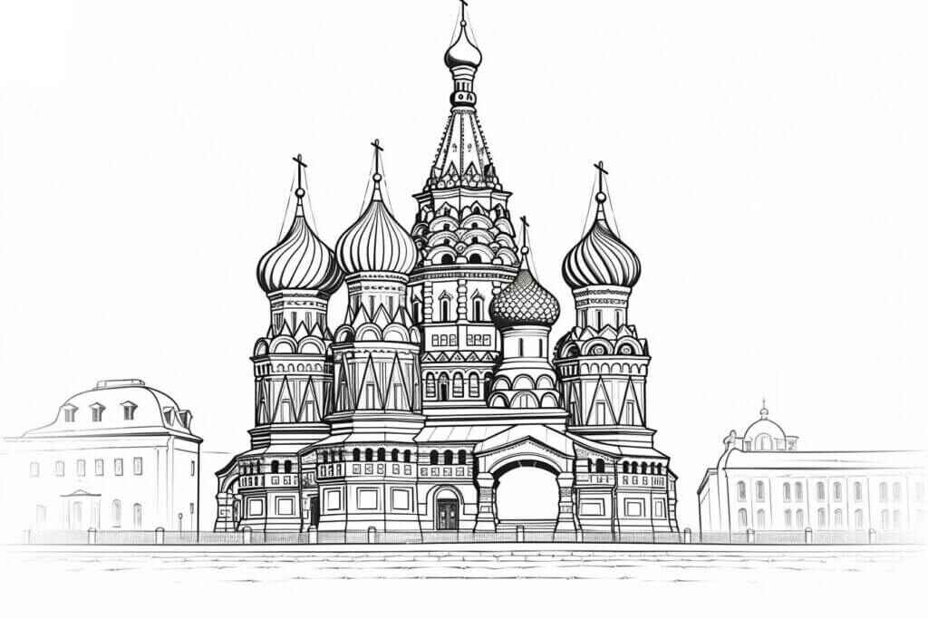 Desenho de Igreja Desenho Colorir Imprimir 028