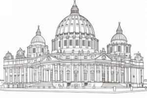 Desenho de Igreja Desenho Colorir Imprimir 030