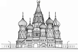 Desenho de Igreja Desenho Colorir Imprimir 033