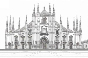 Desenho de Igreja Desenho Colorir Imprimir 035