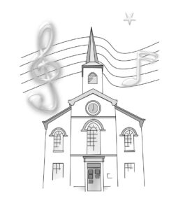 Desenho de Igreja Desenho Colorir Imprimir 044