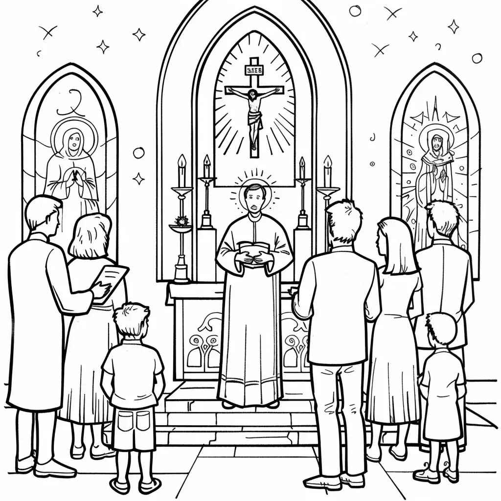 Desenho de Igreja Desenho Colorir Imprimir 045