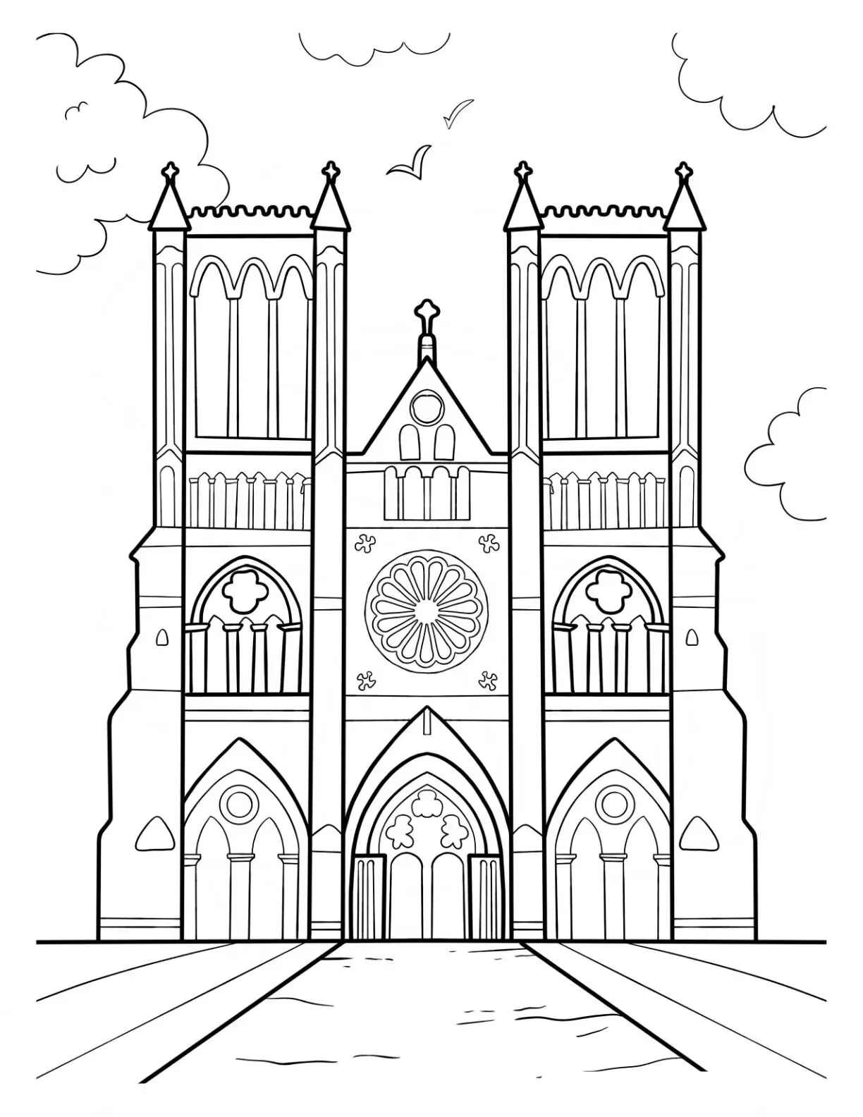 Desenho de Igreja Desenho Colorir Imprimir 058