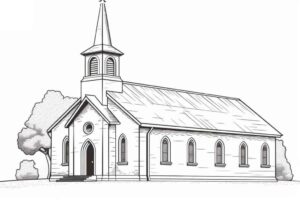 Desenho de Igreja Desenho Colorir Imprimir 074