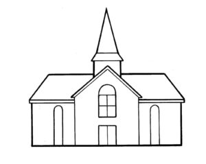 Desenho de Igreja Desenho Colorir Imprimir 090