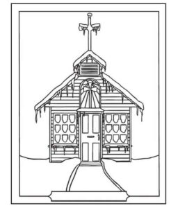 Desenho de Igreja Desenho Colorir Imprimir 094