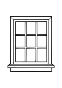 Desenho de Janela Desenho Colorir Imprimir 04