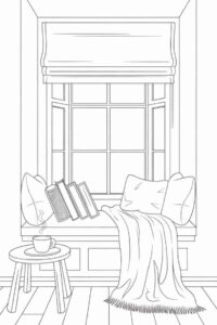 Desenho de Janela Desenho Colorir Imprimir 05