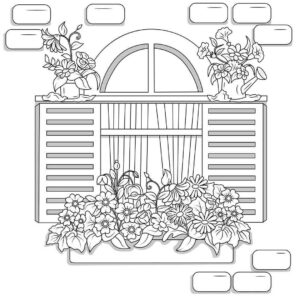 Desenho de Janela Desenho Colorir Imprimir 09