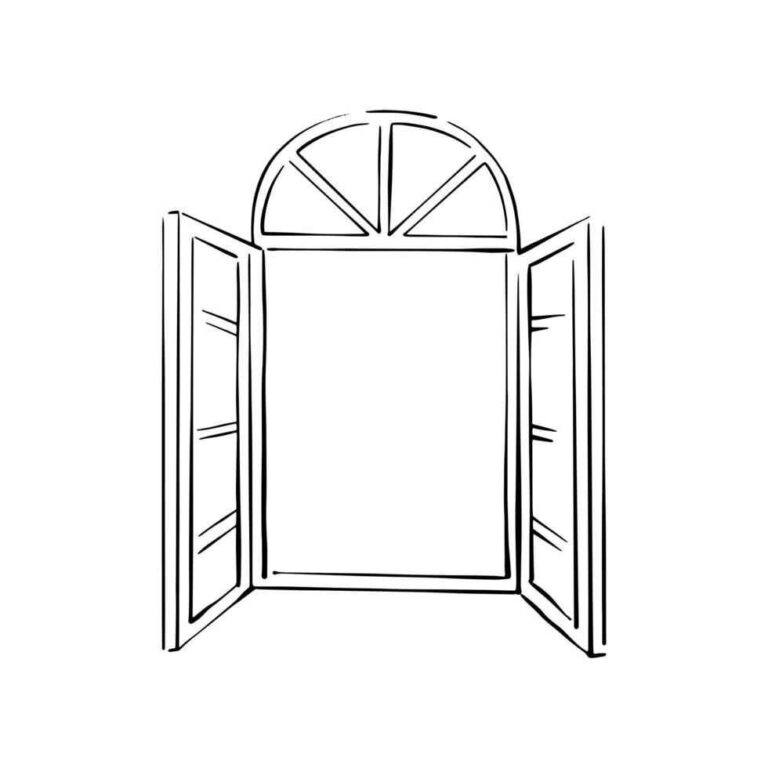 Desenhos de Janela para Imprimir e Colorir