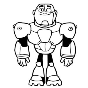 Desenho de Jovens Titas Desenho Colorir Imprimir 06