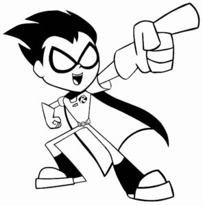 Desenho de Jovens Titas Desenho Colorir Imprimir 13