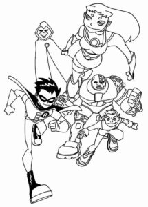 Desenho de Jovens Titas Desenho Colorir Imprimir 21