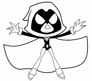 Desenho de Jovens Titas Desenho Colorir Imprimir 23