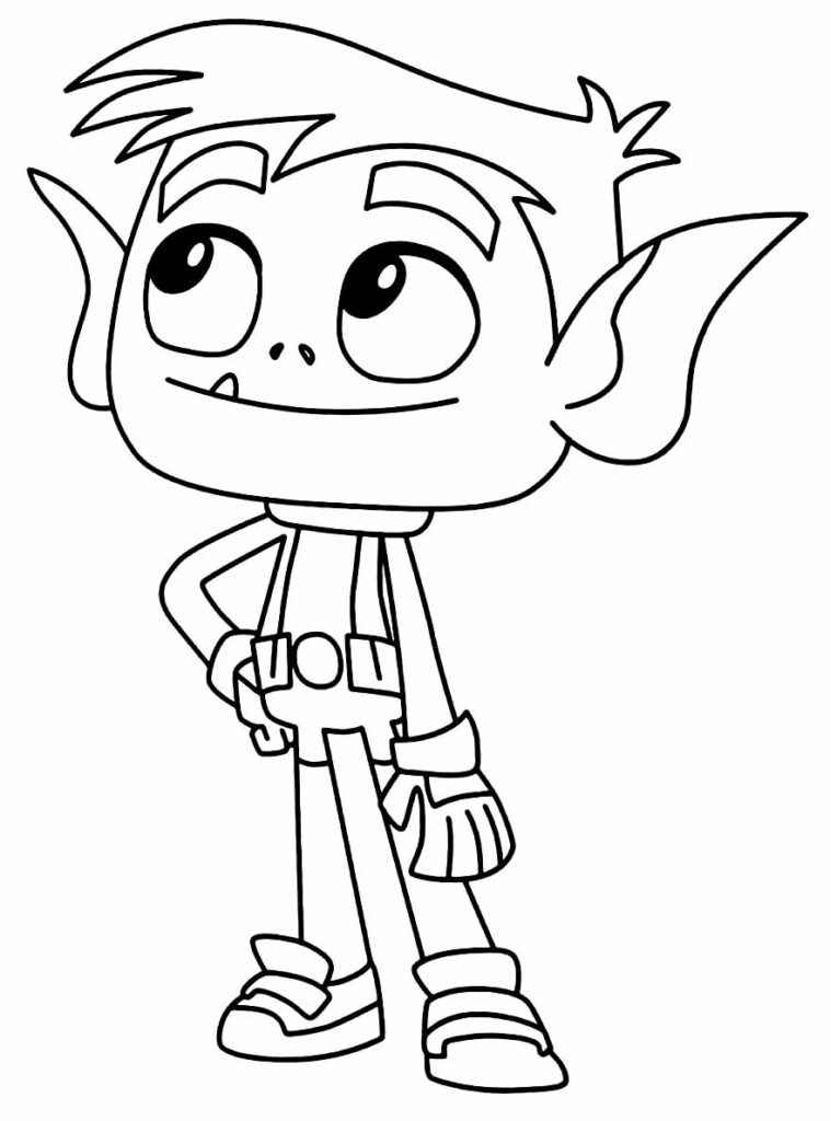 Desenho de Jovens Titas Desenho Colorir Imprimir 24